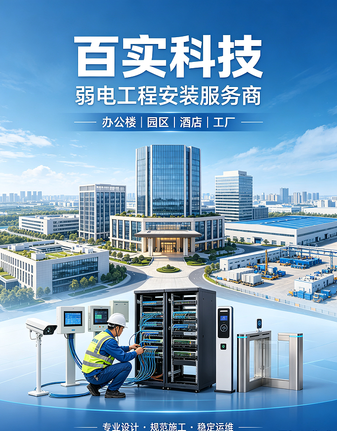 弱电智能化找哪家公司/百实科技免费勘察，标准化施工安装